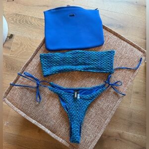 Triangl crochet bikini set. TOP SIZE L & BOTTOM SIZE M